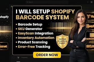 setup shopify yanet retail barcode, 506 easyscan, barcodeman, skugen website