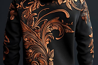 make realistic t shirt and hoodie mockups for you