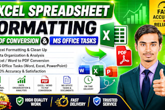 do excel spreadsheet formatting pdf conversion