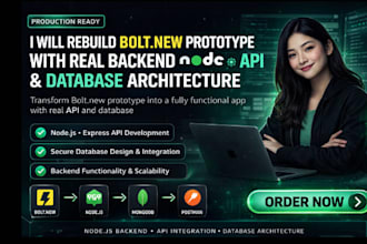rebuild bolt new prototype real backend nodejs api database architecture