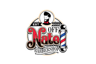 create awesome and gorgeous barbershop logo design