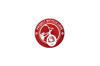 design monogram project bicycle love logo