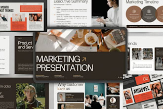 design real estate investor pitch deck, property brochure, company profile slide