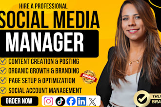 be your social media manager social media marketing manager social media post