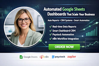 build google sheets dashboard with auto reports and scripts data n8n automation