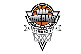 make greatest athletic logo for hoop dreams by mike scott