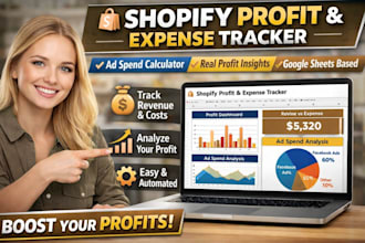 create a shopify profit and expense tracker with ad spend calculator