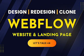 do webflow website design redesign webflow website or clone website