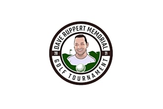 design memorial golf tournament logo