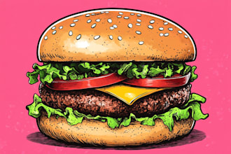 food pop art of your food pop art
