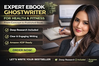 ghostwrite medical health and fitness book and ebook