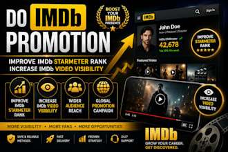 do imdb promotion improve imdb starmeter rank increase imdb video visibility