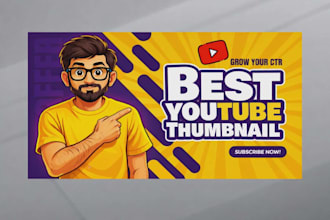 design professional youtube thumbnails and facebook covers