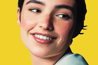 draw a realistic portrait digitally