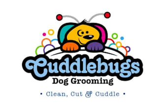 create dog grooming logo for honor a precious a love animal