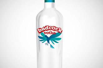 design custom luxury logo and label for wine, whiskey, vodka and cigar