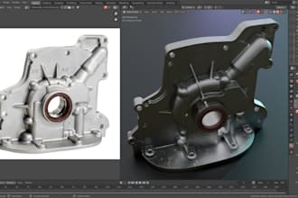 reverse engineering convert mesh to cad, stl to cad, scan to cad, cad conversion