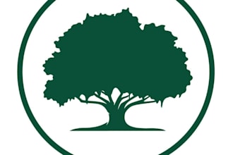design modern palm tree and wave beach logo