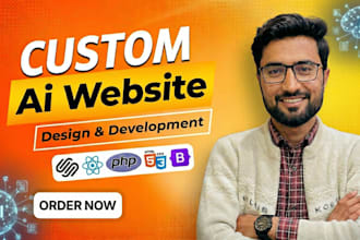 do custom ai website development build maintenance business website