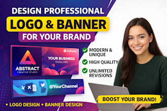 design professional logo and banner for your brand
