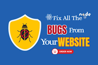 debug and fix website errors, backend, server problems, integration issues