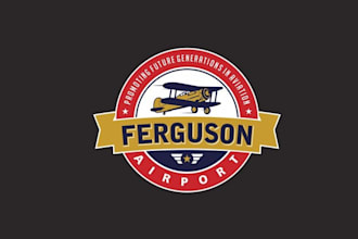 design monogram super aviation brand logo