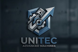 design a bold and professional machine logo for your brand