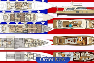 design, review vessel layout, ga plans, ship structure as an architect