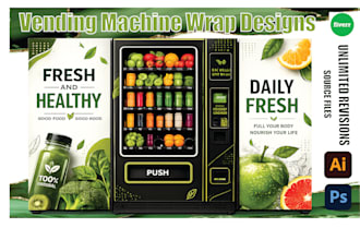 custom vending  designs, vending  wraps, vending solutions