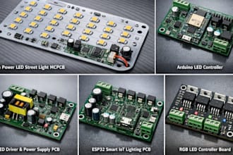 design led pcb, led driver circuit, mcpcb lighting board, arduino led controller
