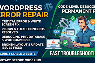 fix wordpress errors, white screen, and plugin issues