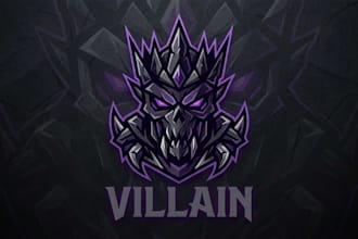 design a bold and edgy villain logo for your brand