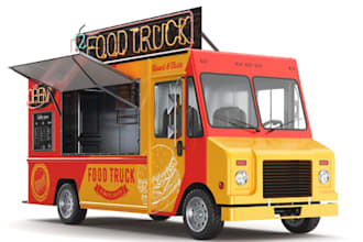 do 2d plan of food truck,3d model of truck ,and drawings