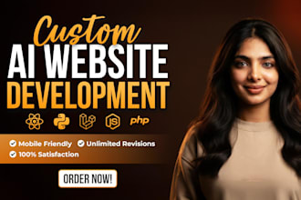 do custom ai website development chatbot ai software as full stack web developer