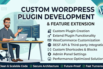 develop custom wordpress plugin, extend plugin functionality