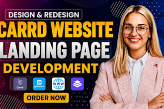 carrd website design carrd redesign carrd landing page carrd and card website