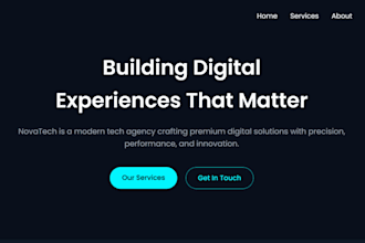 build a responsive tech company website for your brand