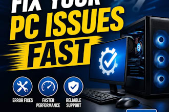 fix windows issues, software errors, and provide remote tech support