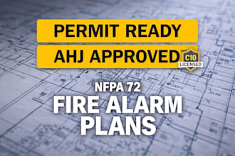 design fire alarm plans for permit approval nfpa 72