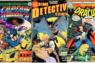 retro comic book page, vintage poster illustration retro pop art comic cover art