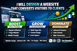 design a website that converts visitors to clients