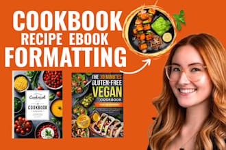 format your cookbook or recipe book, layout book design, kindle book formatting