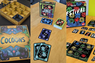 design custom card game, board game cards and box packaging