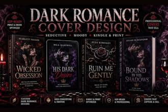 design a dark romance book cover that sells on amazon KDP