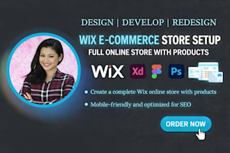 setup wix store, wix ecommerce store with products upload, wix business website