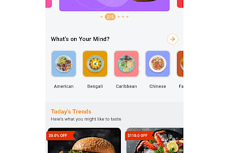 create food delivery app, admin panel, user, delivery app