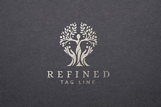 design creative forest and tree logo