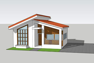do 2d house plans and 3d elevations