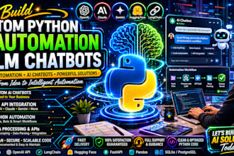 build custom python ai automation and llm chatbots