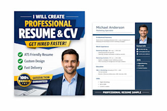 create professional resume and cv for job